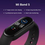 Xiaomi Mi Band 5 Smart Bracelet Color AMOLED Screen Fitness Traker  Waterproof Global Version Black